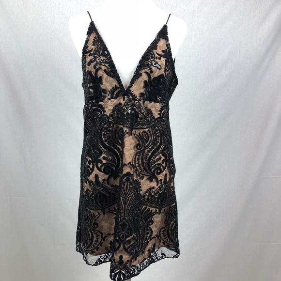 NEW Free People Night shimmers lace dress - Picture 2 of 8
